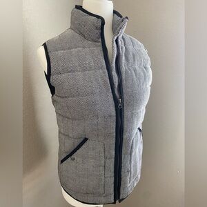 Merona Herringbone Black/Grey Vest